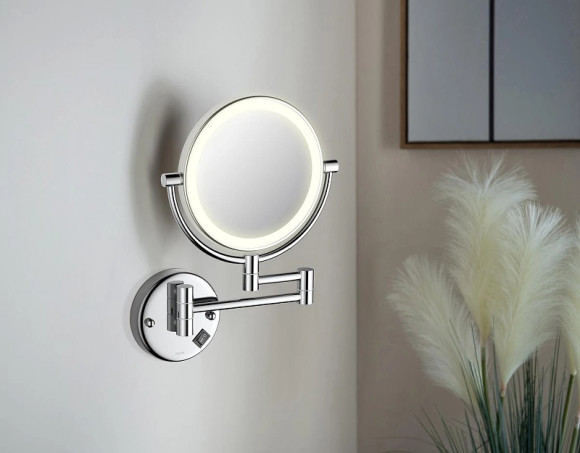 Косметическое зеркало Aquatek AQ4912CR с подсветкой Хром