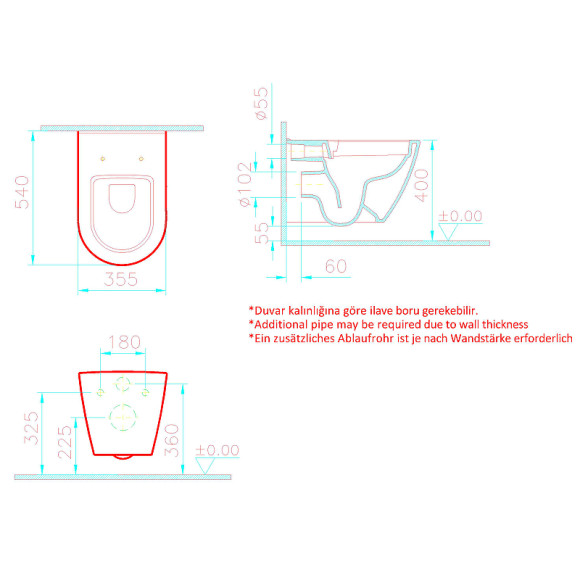 Комплект унитаза с инсталляцией Vitra Sanibelle 9878B003-7200 с сиденьем Микролифт и клавишей смыва Хром глянцевый