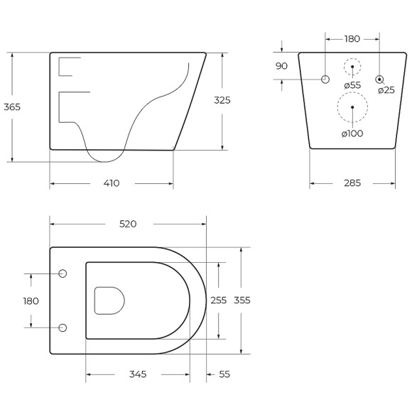Унитаз BelBagno Tre-Tor BB5180CH-TOR/SC подвесной с сиденьем Микролифт