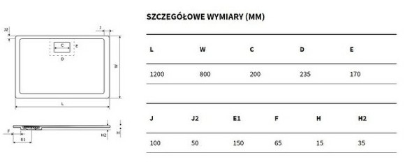 Душевой поддон из искусственного камня Excellent Lavano 120x80 BREX.1103.120.080.BLN Черный Душевой поддон из искусственного камня Excellent Lavano 120x80 BREX.1103.120.080.BLN Черный