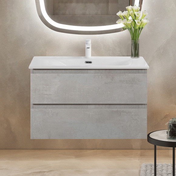 Тумба под раковину Cezares Molveno 90 MOLVENO-90-2C-SO-BET подвесная Beton Тумба под раковину Cezares Molveno 90 MOLVENO-90-2C-SO-BET подвесная Beton