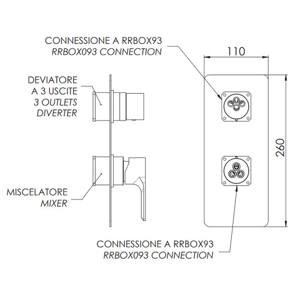 Смеситель для душа Remer Energy EY93KBNP Никель брашированный Смеситель для душа Remer Energy EY93KBNP Никель брашированный
