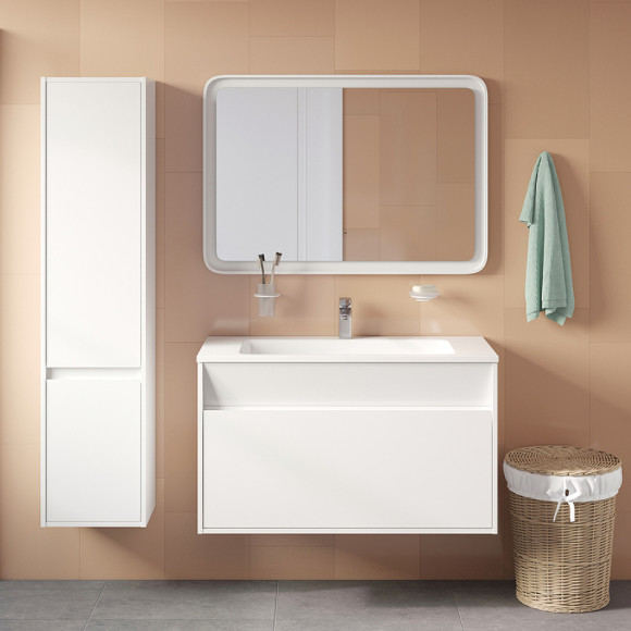 Шкаф пенал Iddis Esper 35 ESP35W0i97 подвесной Белый Шкаф пенал Iddis Esper 35 ESP35W0i97 подвесной Белый