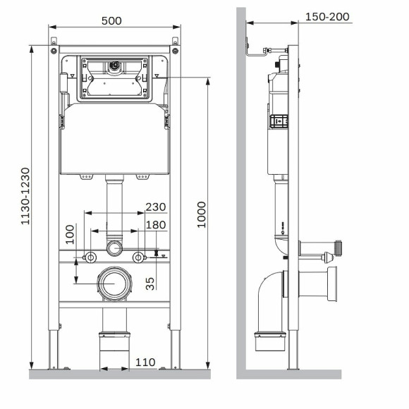 Инсталляция AM.PM PrimeFit I012709 для унитаза без клавиши смыва Инсталляция AM.PM PrimeFit I012709 для унитаза без клавиши смыва