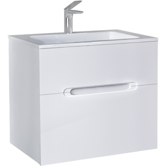 Тумба под раковину Jorno Modul 65 Mоl.01.62/P/W подвесная Белый глянец Тумба под раковину Jorno Modul 65 Mоl.01.62/P/W подвесная Белый глянец