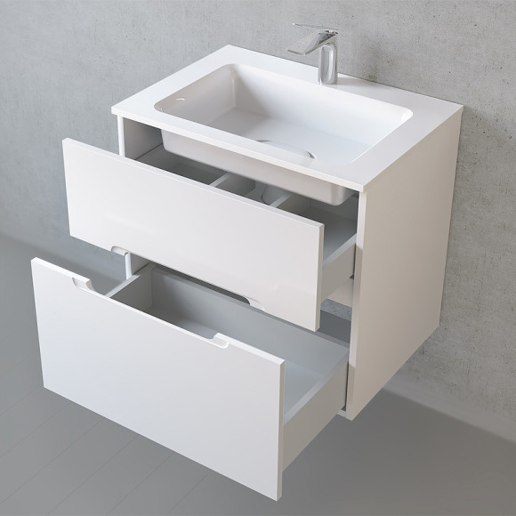 Тумба под раковину Jorno Modul 65 Mоl.01.62/P/W подвесная Белый глянец Тумба под раковину Jorno Modul 65 Mоl.01.62/P/W подвесная Белый глянец