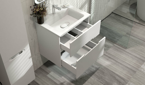 Тумба под раковину Jorno Modul 65 Mоl.01.62/P/W подвесная Белый глянец Тумба под раковину Jorno Modul 65 Mоl.01.62/P/W подвесная Белый глянец