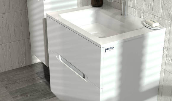 Тумба под раковину Jorno Modul 65 Mоl.01.62/P/W подвесная Белый глянец Тумба под раковину Jorno Modul 65 Mоl.01.62/P/W подвесная Белый глянец