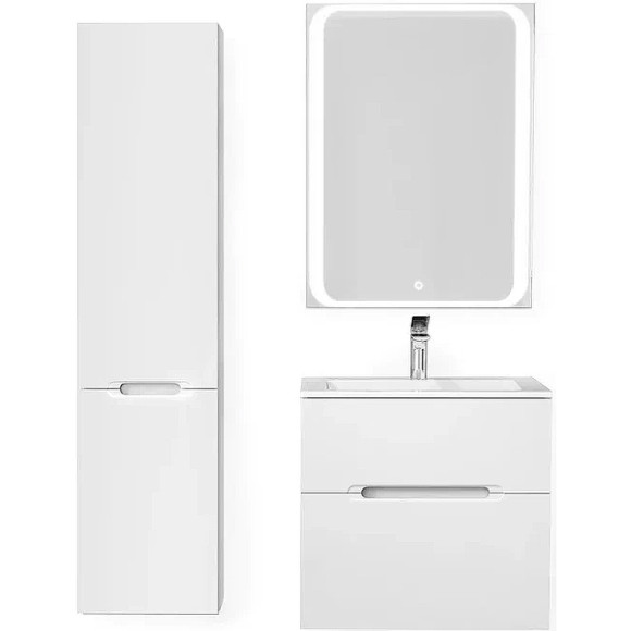 Тумба под раковину Jorno Modul 65 Mоl.01.62/P/W подвесная Белый глянец Тумба под раковину Jorno Modul 65 Mоl.01.62/P/W подвесная Белый глянец