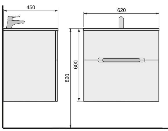 Тумба под раковину Jorno Modul 65 Mоl.01.62/P/W подвесная Белый глянец Тумба под раковину Jorno Modul 65 Mоl.01.62/P/W подвесная Белый глянец