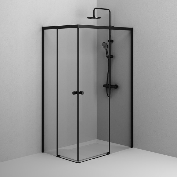 Душевой уголок AM.PM X-Joy 120х80 W94G-403-12080-BТ профиль Черный матовый стекло прозрачное Душевой уголок AM.PM X-Joy 120х80 W94G-403-12080-BТ профиль Черный матовый стекло прозрачное