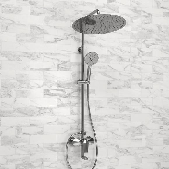 Душевая система WasserKRAFT A166.117.127.010.CH Хром