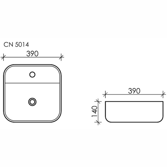 Раковина Ceramicanova Element 39 CN5014 Белая Раковина Ceramicanova Element 39 CN5014 Белая