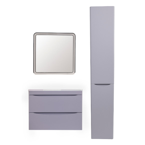 Тумба под раковину Style Line Бергамо 70 СС-00002319 подвесная Серая антискрейч