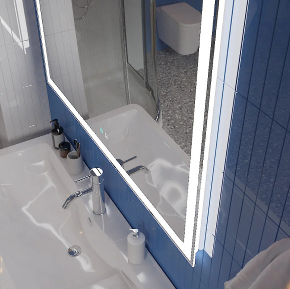 Зеркало BelBagno SPC-GRT 100 с сенсорным выключателем с подсветкой Зеркало BelBagno SPC-GRT 100 с сенсорным выключателем с подсветкой
