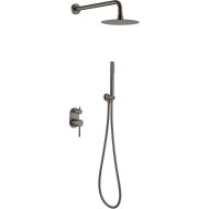 Душевая система Boheme Uno 464-GM Оружейная сталь