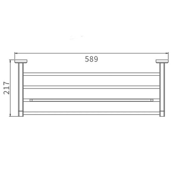 Полка для полотенец Gappo G38 G3824 Хром