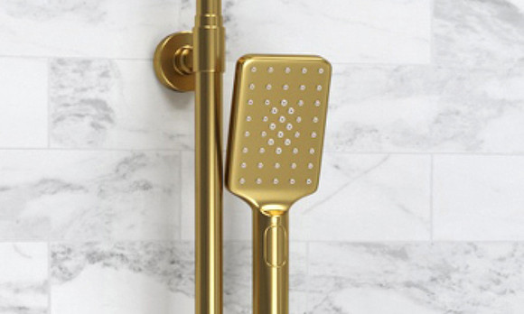 Душевая система WasserKRAFT Aisch A199.262.201.BG Thermo с термостатом Золото матовое Душевая система WasserKRAFT Aisch A199.262.201.BG Thermo с термостатом Золото матовое