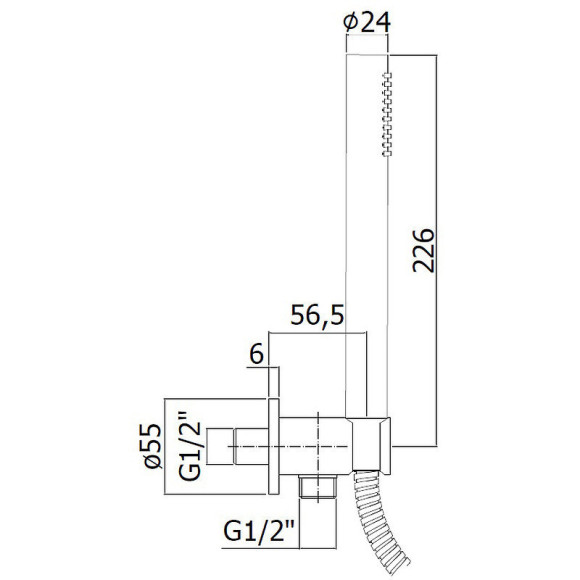 Душевой гарнитур Paffoni Master ZDUP094NO Черный матовый