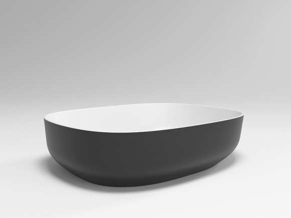 Раковина-чаша Plumberia Selection VELOMA OVAL BN 48x12.5x38 Белая матовая Черная Раковина-чаша Plumberia Selection VELOMA OVAL BN 48x12.5x38 Белая матовая Черная