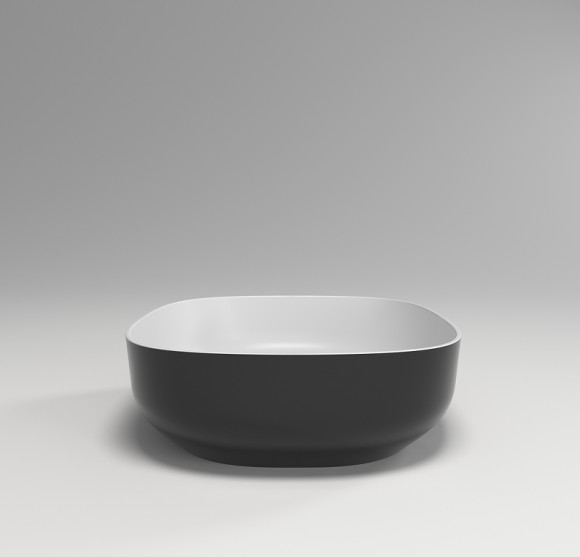 Раковина-чаша Plumberia Selection VELOMA OVAL BN 48x12.5x38 Белая матовая Черная Раковина-чаша Plumberia Selection VELOMA OVAL BN 48x12.5x38 Белая матовая Черная