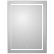 Зеркало BelBagno Kraft 60 SPC-KRAFT-600-800-LED-TCH-WARM с подсветкой Сатин с сенсорным выключателем и подогревом