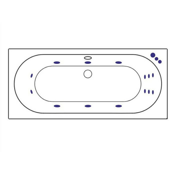 Акриловая ванна Excellent Oceana 180x80 WAEX.OCE18.SMART.CR с гидромассажем Акриловая ванна Excellent Oceana 180x80 WAEX.OCE18.SMART.CR с гидромассажем