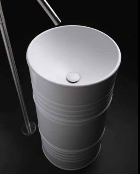 Раковина Kerasan Artwork Barrel 45 474301 Белая