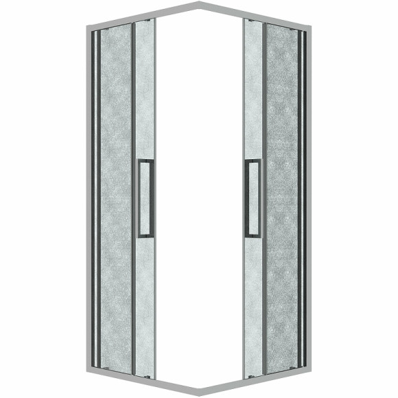 Душевой уголок Grossman Cosmo 80х80 300.K33.02.8080.10.02 профиль Хром стекло шиншилла Душевой уголок Grossman Cosmo 80х80 300.K33.02.8080.10.02 профиль Хром стекло шиншилла