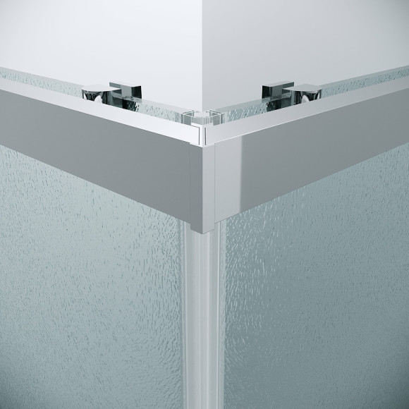 Душевой уголок Grossman Cosmo 80х80 300.K33.02.8080.10.02 профиль Хром стекло шиншилла Душевой уголок Grossman Cosmo 80х80 300.K33.02.8080.10.02 профиль Хром стекло шиншилла