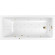 Акриловая ванна Whitecross Wave Slim 160x70 0111.160070.100.ULTRANANO.GL с гидромассажем Акриловая ванна Whitecross Wave Slim 160x70 0111.160070.100.ULTRANANO.GL с гидромассажем