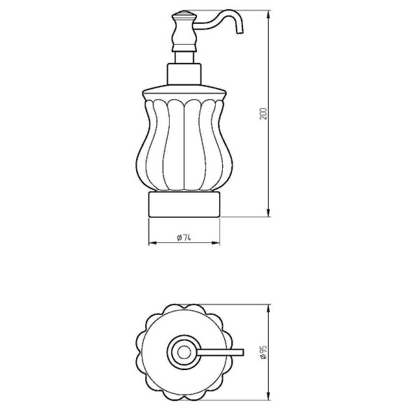 Дозатор для жидкого мыла Migliore Olivia 17545 Белый Хром Дозатор для жидкого мыла Migliore Olivia 17545 Белый Хром