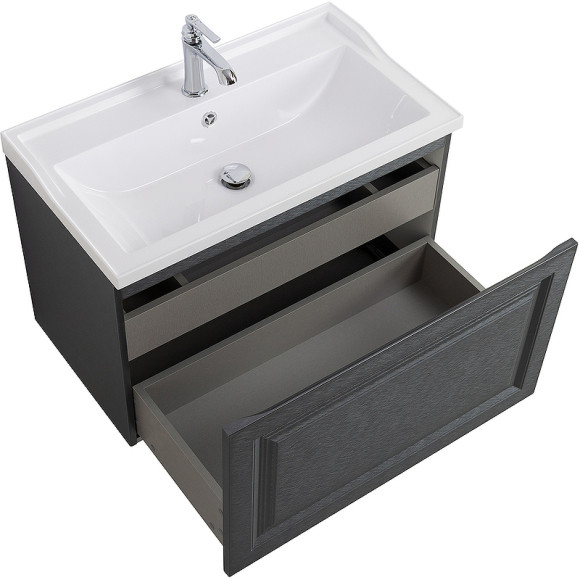 Тумба под раковину Cezares Giubileo 80 GIUBILEO-N-80-1C-SO-TIT-P подвесная Титан