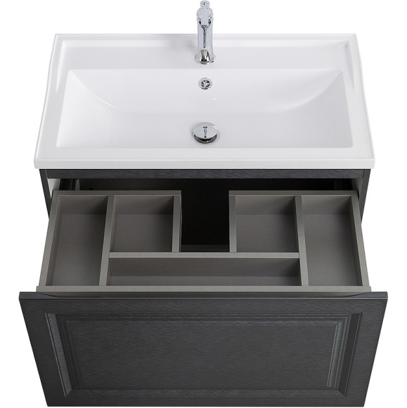 Тумба под раковину Cezares Giubileo 80 GIUBILEO-N-80-1C-SO-TIT-P подвесная Титан