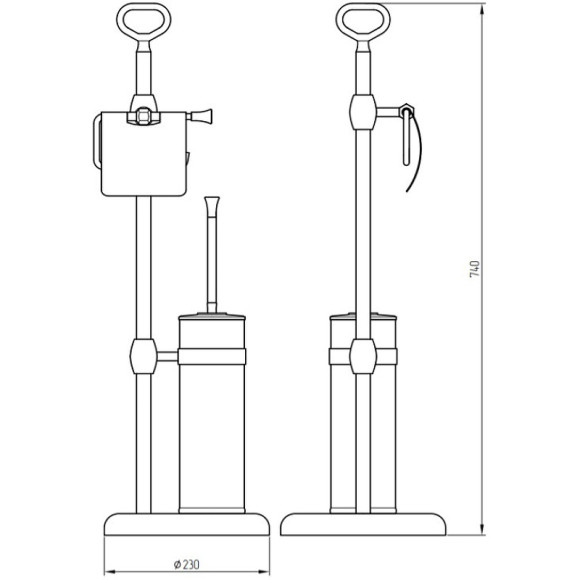 Напольная стойка Migliore Fortuna 27742 Бронза