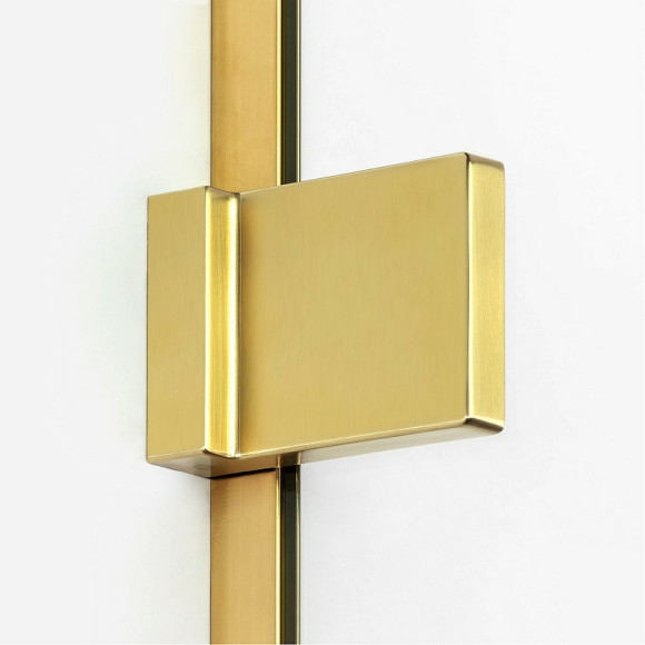 Душевой уголок New Trendy Avexa Gold 90х100 L EXK-1746 профиль Брашированное золото стекло прозрачное Душевой уголок New Trendy Avexa Gold 90х100 L EXK-1746 профиль Брашированное золото стекло прозрачное
