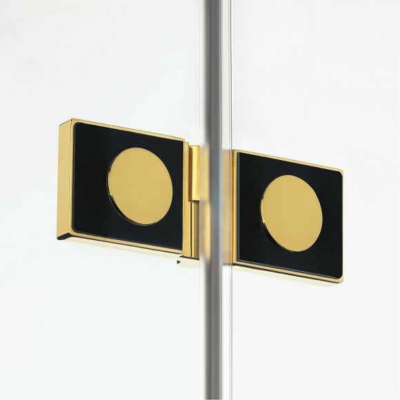 Душевой уголок New Trendy Avexa Gold 90х100 L EXK-1746 профиль Брашированное золото стекло прозрачное Душевой уголок New Trendy Avexa Gold 90х100 L EXK-1746 профиль Брашированное золото стекло прозрачное