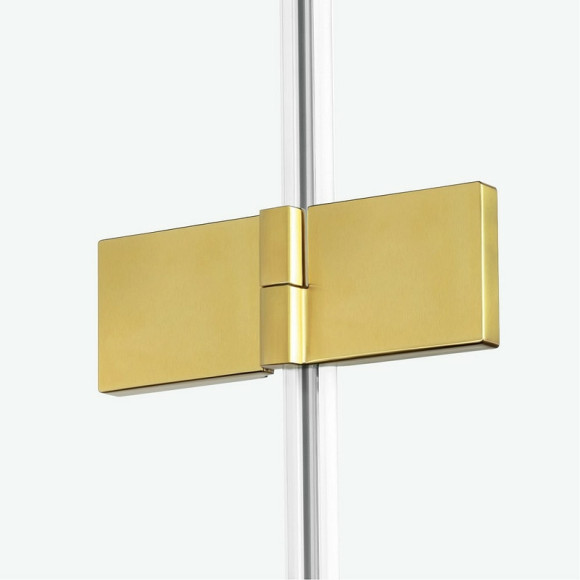 Душевой уголок New Trendy Avexa Gold 90х100 L EXK-1746 профиль Брашированное золото стекло прозрачное Душевой уголок New Trendy Avexa Gold 90х100 L EXK-1746 профиль Брашированное золото стекло прозрачное