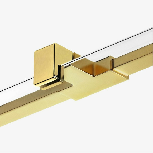 Душевой уголок New Trendy Avexa Gold 90х100 L EXK-1746 профиль Брашированное золото стекло прозрачное Душевой уголок New Trendy Avexa Gold 90х100 L EXK-1746 профиль Брашированное золото стекло прозрачное