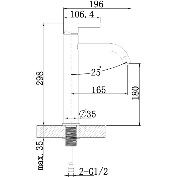 Смеситель для раковины Agger Zest A0712144 Черный матовый Смеситель для раковины Agger Zest A0712144 Черный матовый