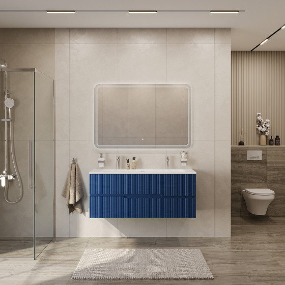 Тумба под раковину Cezares Duet-N 120 DUET-N-1200-2C-SO-SPF-P подвесная Sapfiro