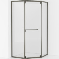 Душевой уголок Cezares Relax-304 100x100 RELAX-304-P-1-100-C-GM профиль Оружейная сталь стекло прозрачное