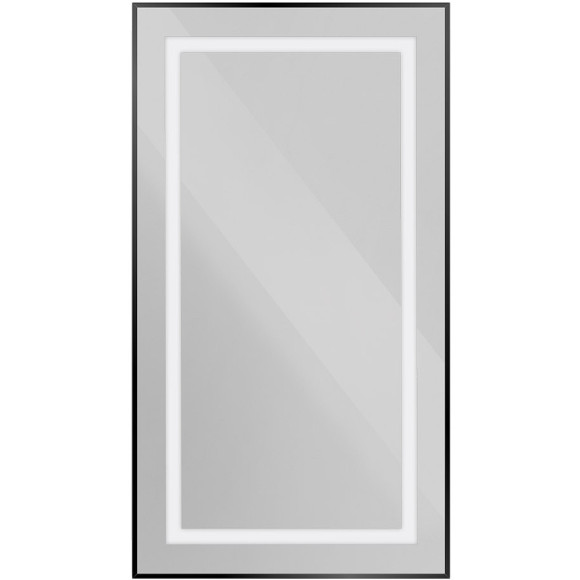 Зеркало BelBagno Kraft 50 SPC-KRAFT-500-900-SENS-NERO с подсветкой Черное с сенсорным выключателем