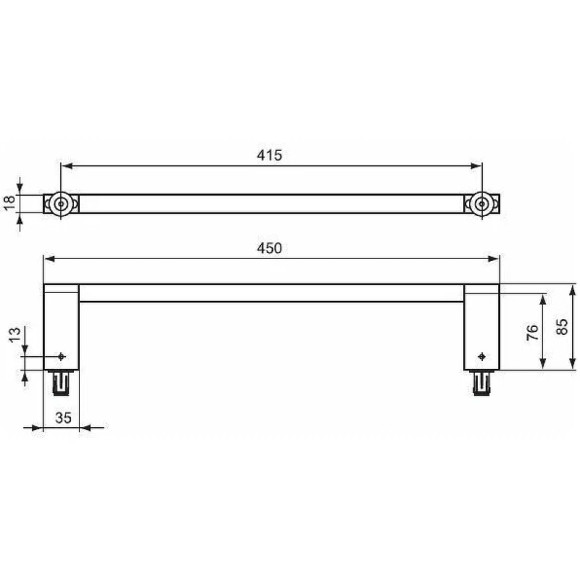 Полотенцедержатель Ideal Standard Connect E6981AA Хром Полотенцедержатель Ideal Standard Connect E6981AA Хром