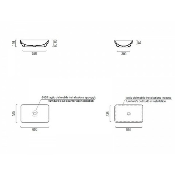 Раковина-чаша GSI Pura 60 883711 Белая Раковина-чаша GSI Pura 60 883711 Белая