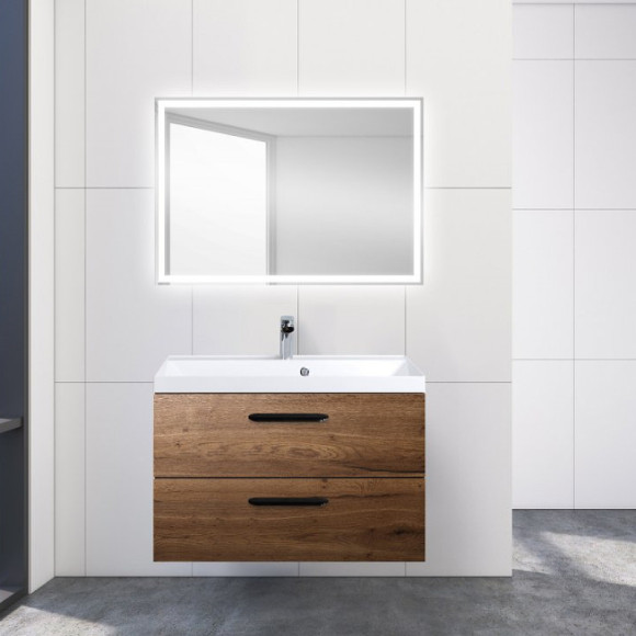 Тумба под раковину BelBagno Aurora 80 AURORA-800-2C-SO-RT подвесная Rovere Tabacco