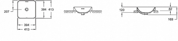 Раковина Jacob Delafon Vox 41 E2661-0 Белая Раковина Jacob Delafon Vox 41 E2661-0 Белая