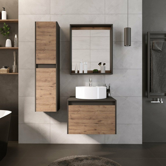 Шкаф пенал Grossman Смарт 30 303011 подвесной Веллигтон Графит Шкаф пенал Grossman Смарт 30 303011 подвесной Веллигтон Графит