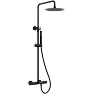 Душевая система Raiber Graceful RPB-007 с термостатом Черная матовая