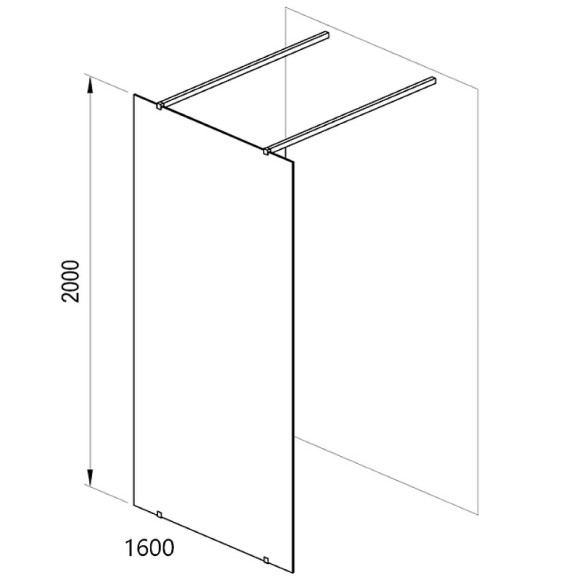 Душевая перегородка Ravak Walk-In Free 160 GW9FS0C00Z1 профиль Хром стекло Transparent Душевая перегородка Ravak Walk-In Free 160 GW9FS0C00Z1 профиль Хром стекло Transparent